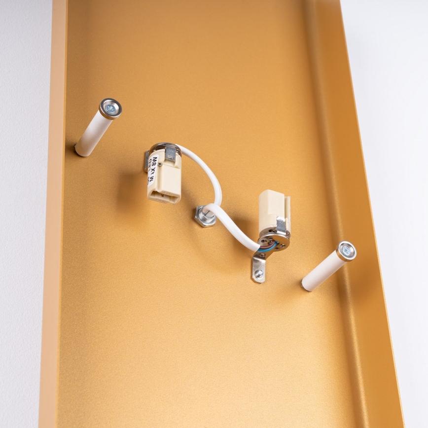 Φωτιστικό τοίχου DURLIN 2xG9/8W/230V χρυσαφί/λευκό