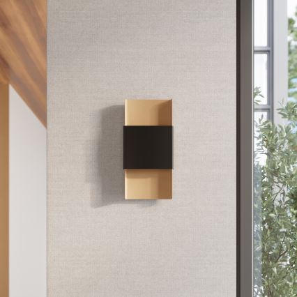 Φωτιστικό τοίχου DURLIN 2xG9/8W/230V χρυσαφί/μαύρο