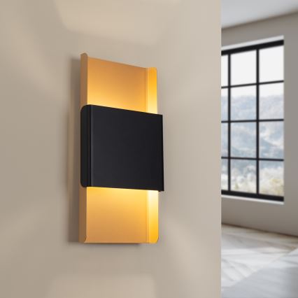 Φωτιστικό τοίχου DURLIN 2xG9/8W/230V χρυσαφί/μαύρο