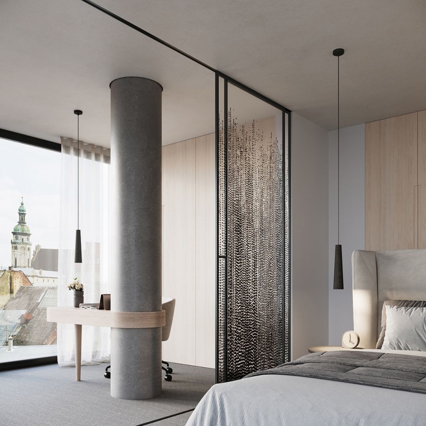 Κρεμαστό φωτιστικό οροφής ELECTRA 1xGU10/10W/230V τσιμέντο/μαύρο