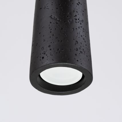 Κρεμαστό φωτιστικό οροφής ELECTRA 1xGU10/10W/230V τσιμέντο/μαύρο