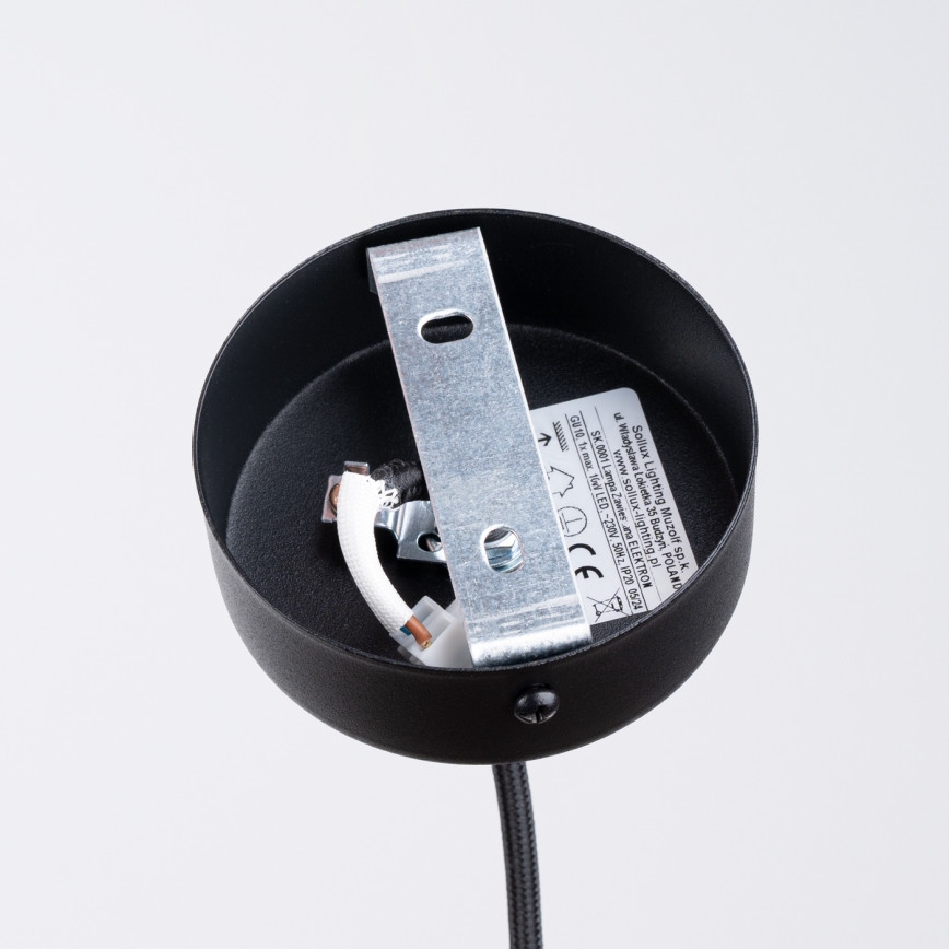 Κρεμαστό φωτιστικό οροφής ELECTRA 1xGU10/10W/230V τσιμέντο/μαύρο