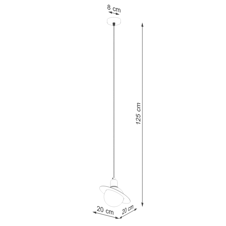Κρεμαστό φωτιστικό οροφής HYPERION 1xG9/8W/230V λευκό