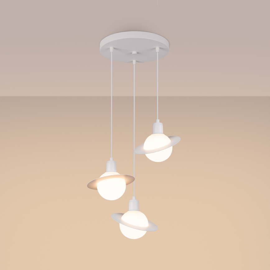 Κρεμαστό φωτιστικό οροφής HYPERION 3xG9/8W/230V λευκό