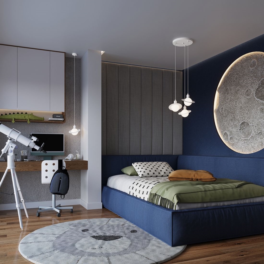 Κρεμαστό φωτιστικό οροφής HYPERION 3xG9/8W/230V λευκό