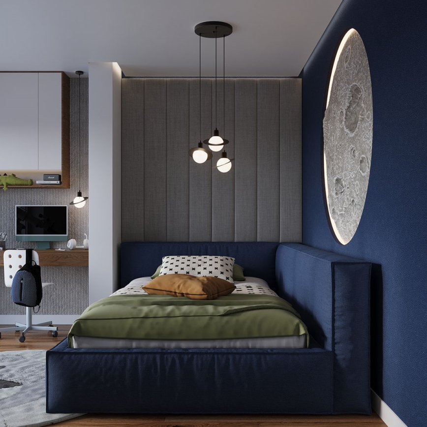 Κρεμαστό φωτιστικό οροφής HYPERION 1xG9/8W/230V μαύρο