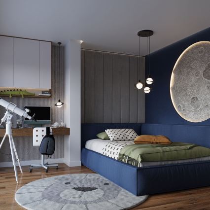 Κρεμαστό φωτιστικό οροφής HYPERION 1xG9/8W/230V μαύρο