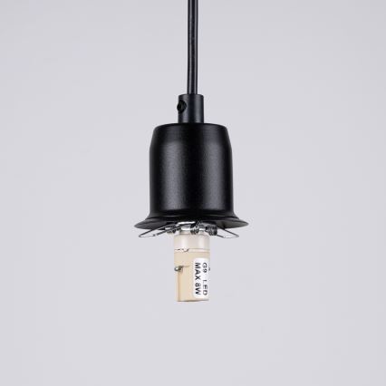 Κρεμαστό φωτιστικό οροφής HYPERION 1xG9/8W/230V μαύρο