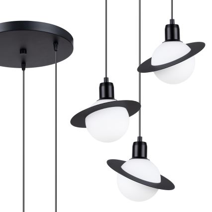 Κρεμαστό φωτιστικό οροφής HYPERION 3xG9/8W/230V μαύρο