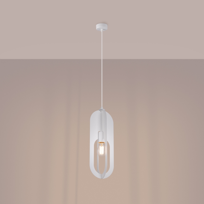 Κρεμαστό φωτιστικό οροφής NICUS 1xE27/15W/230V λευκό