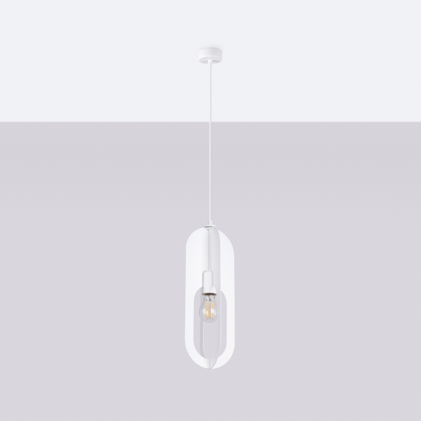 Κρεμαστό φωτιστικό οροφής NICUS 1xE27/15W/230V λευκό