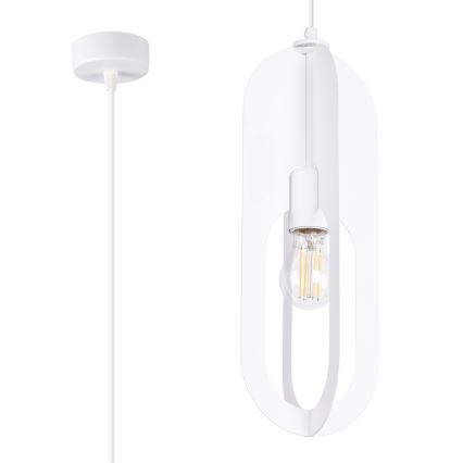 Κρεμαστό φωτιστικό οροφής NICUS 1xE27/15W/230V λευκό