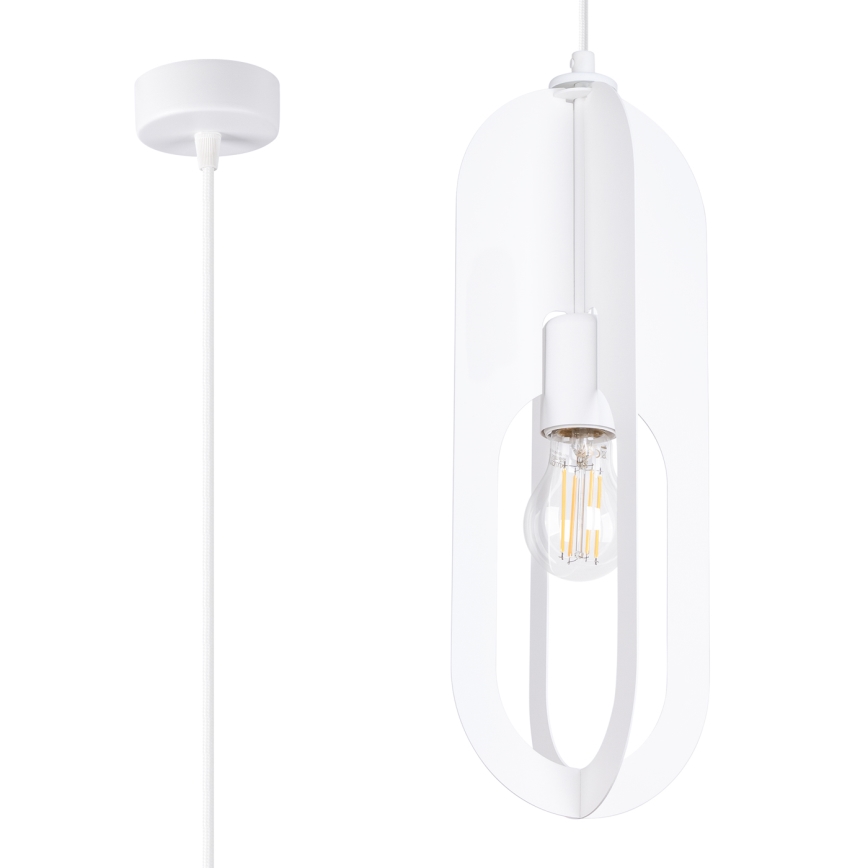 Κρεμαστό φωτιστικό οροφής NICUS 1xE27/15W/230V λευκό