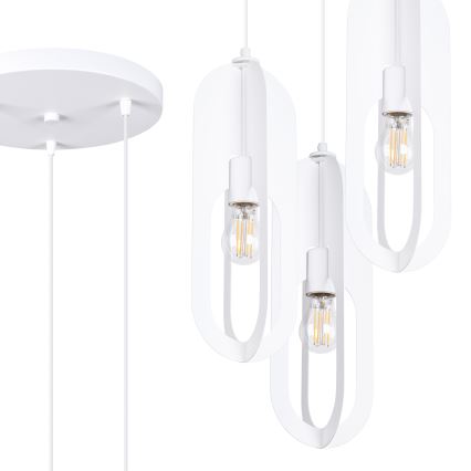 Κρεμαστό φωτιστικό οροφής NICUS 3xE27/15W/230V λευκό