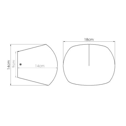 Φωτιστικό τοίχου GLOBE 2xG9/8W/230V μπετόν/γκρι