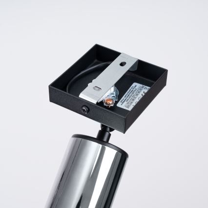 Σποτ τοίχου WINX 1xGU10/10W/230V μαύρο/γυαλιστερό χρώμιο