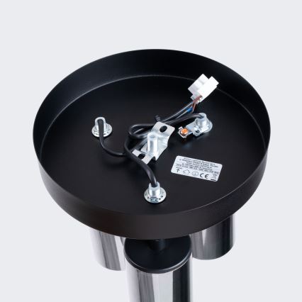 Φωτιστικό σποτ WINX 3xGU10/10W/230V μαύρο/γυαλιστερό χρώμιο