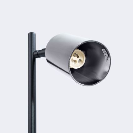 Eπιτραπέζιο φωτιστικό WINX 1xGU10/10W/230V μαύρο/γυαλιστερό χρώμιο
