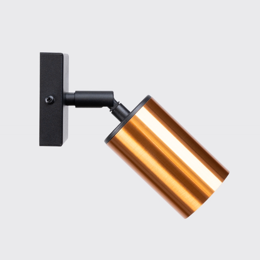 Προβολέας τοίχου WINX 1xGU10/10W/230V μαύρο/χαλκός