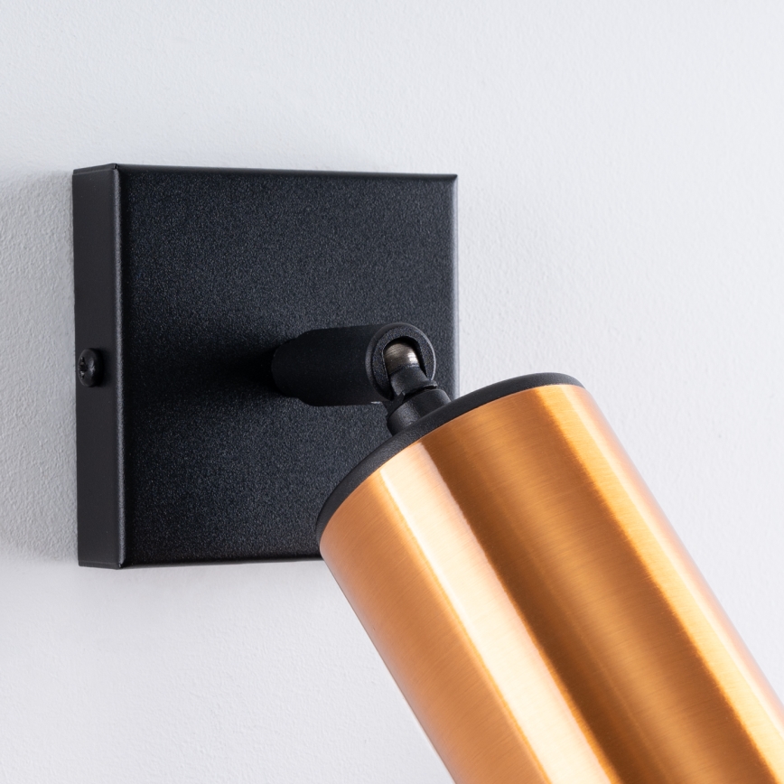 Προβολέας τοίχου WINX 1xGU10/10W/230V μαύρο/χαλκός