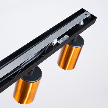 Φωτιστικό σποτ WINX 3xGU10/10W/230V μαύρο/χαλκός