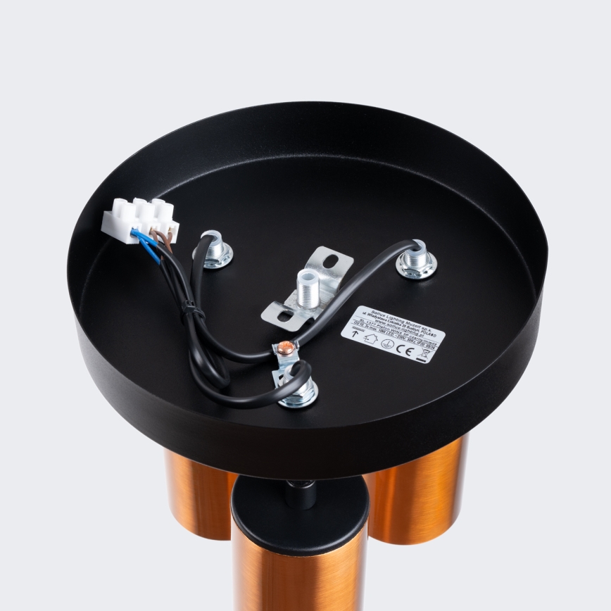 Φωτιστικό σποτ WINX 3xGU10/10W/230V μαύρο/χαλκός