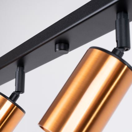 Φωτιστικό σποτ WINX 6xGU10/10W/230V μαύρο/χαλκός