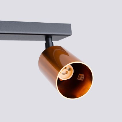 Φωτιστικό σποτ WINX 6xGU10/10W/230V μαύρο/χαλκός