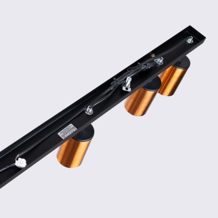 Φωτιστικό σποτ WINX 6xGU10/10W/230V μαύρο/χαλκός