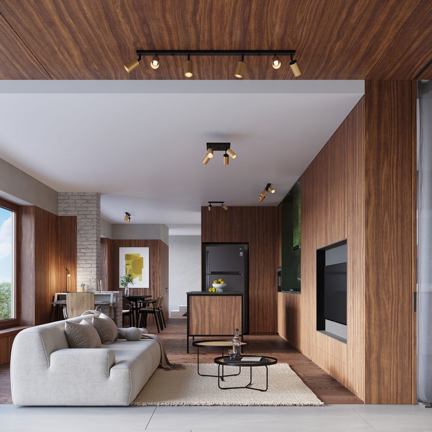 Προβολέας τοίχου WINX 1xGU10/10W/230V μαύρο/χρυσαφί