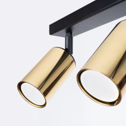 Φωτιστικό σποτ WINX 2xGU10/10W/230V μαύρο/χρυσαφί