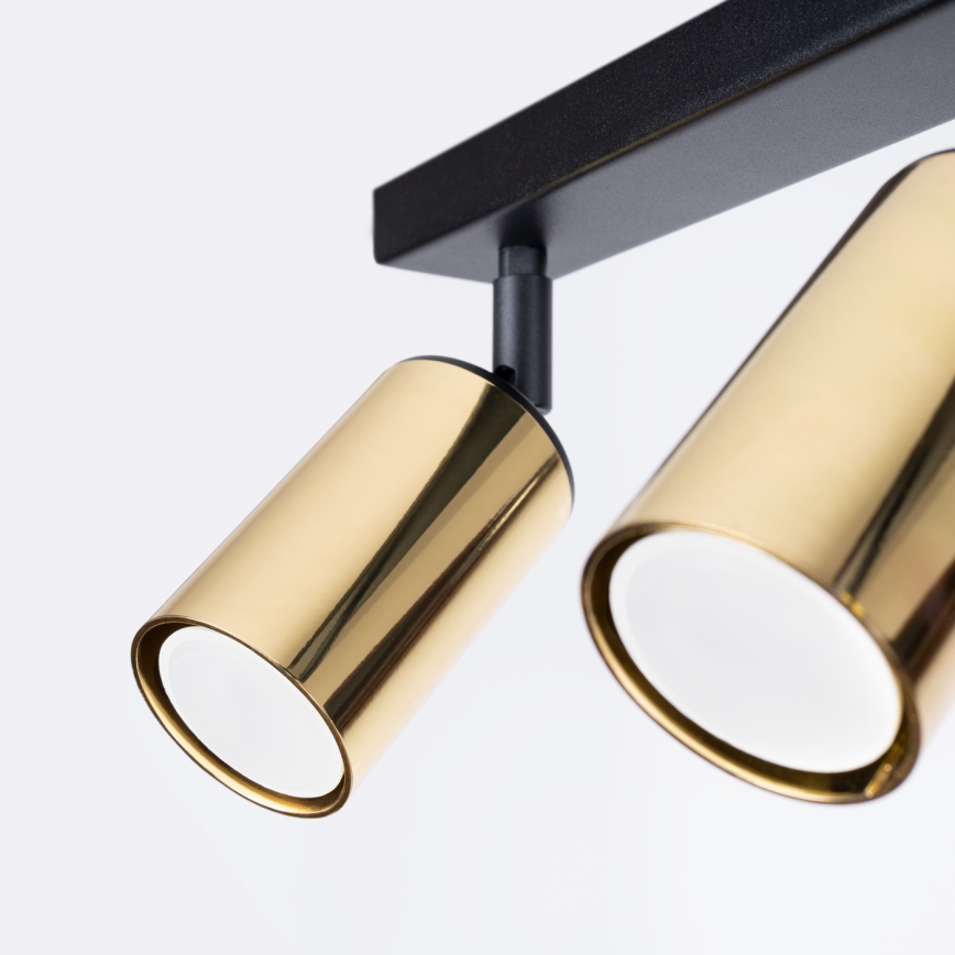 Φωτιστικό σποτ WINX 2xGU10/10W/230V μαύρο/χρυσαφί