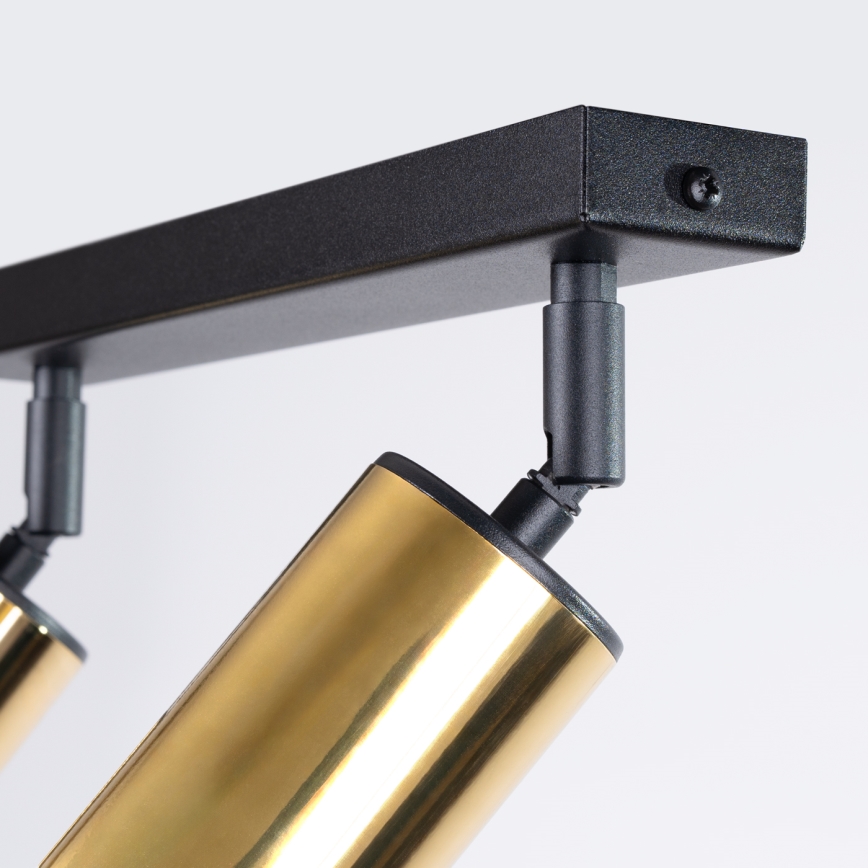 Φωτιστικό σποτ WINX 2xGU10/10W/230V μαύρο/χρυσαφί