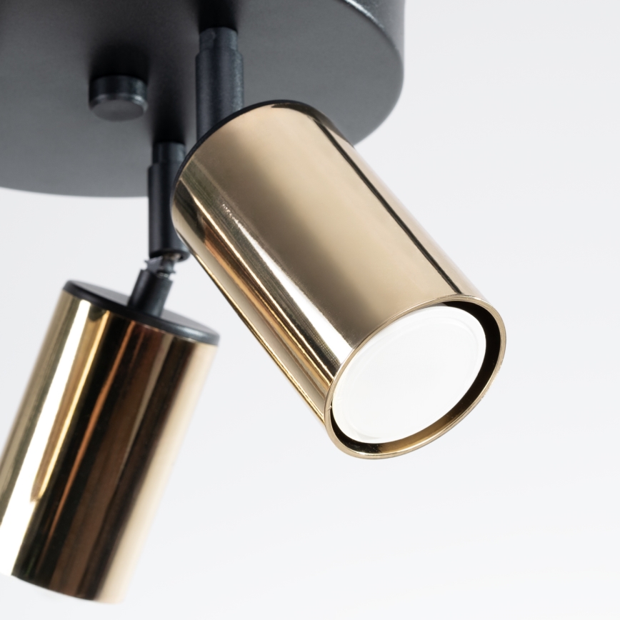 Φωτιστικό σποτ WINX 3xGU10/10W/230V μαύρο/χρυσαφί