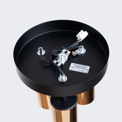 Φωτιστικό σποτ WINX 3xGU10/10W/230V μαύρο/χρυσαφί