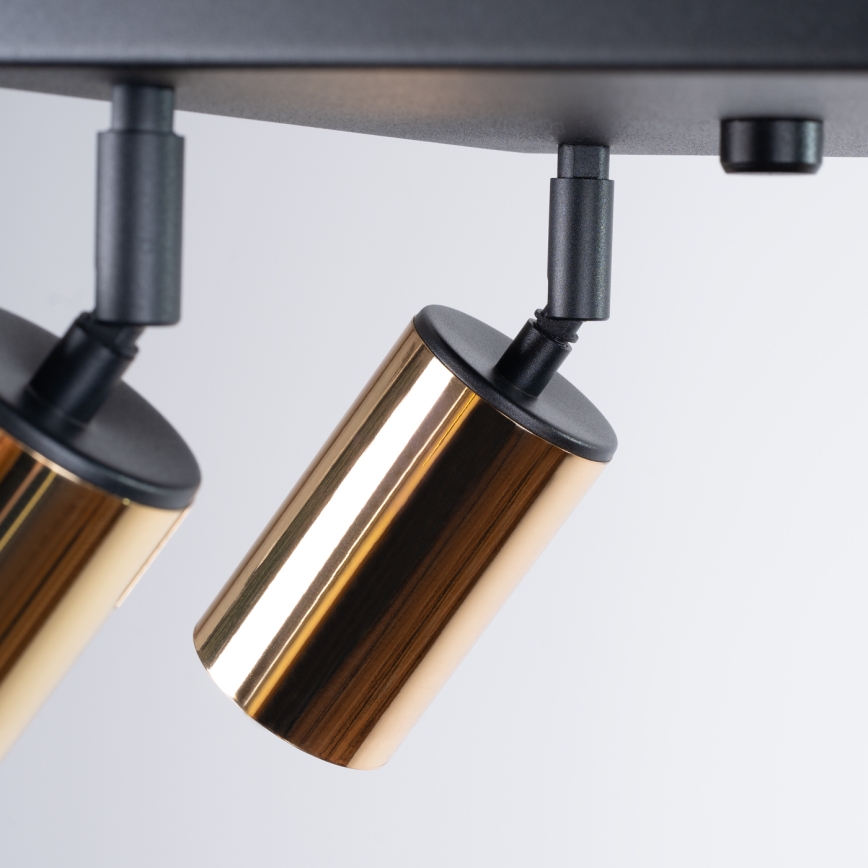 Φωτιστικό σποτ WINX 4xGU10/10W/230V μαύρο/χρυσαφί