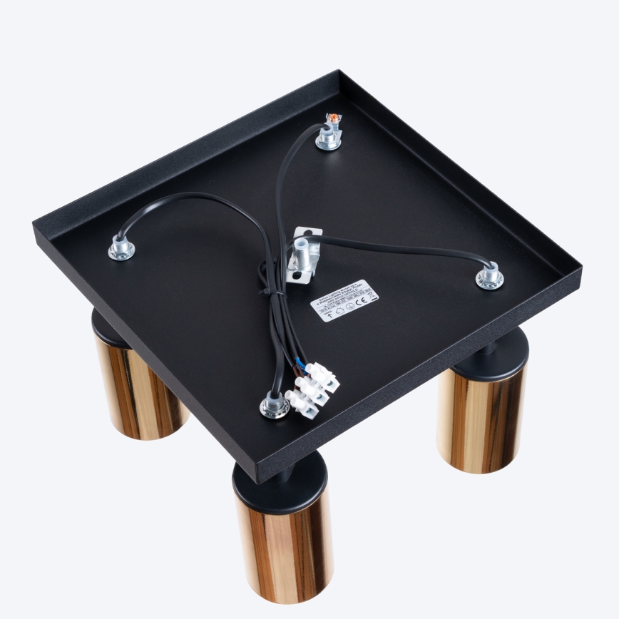 Φωτιστικό σποτ WINX 4xGU10/10W/230V μαύρο/χρυσαφί