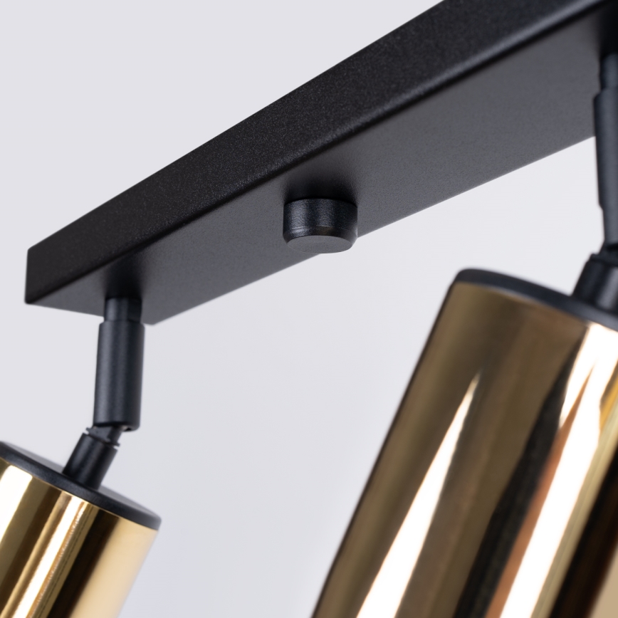 Φωτιστικό σποτ WINX 4xGU10/10W/230V μαύρο/χρυσαφί