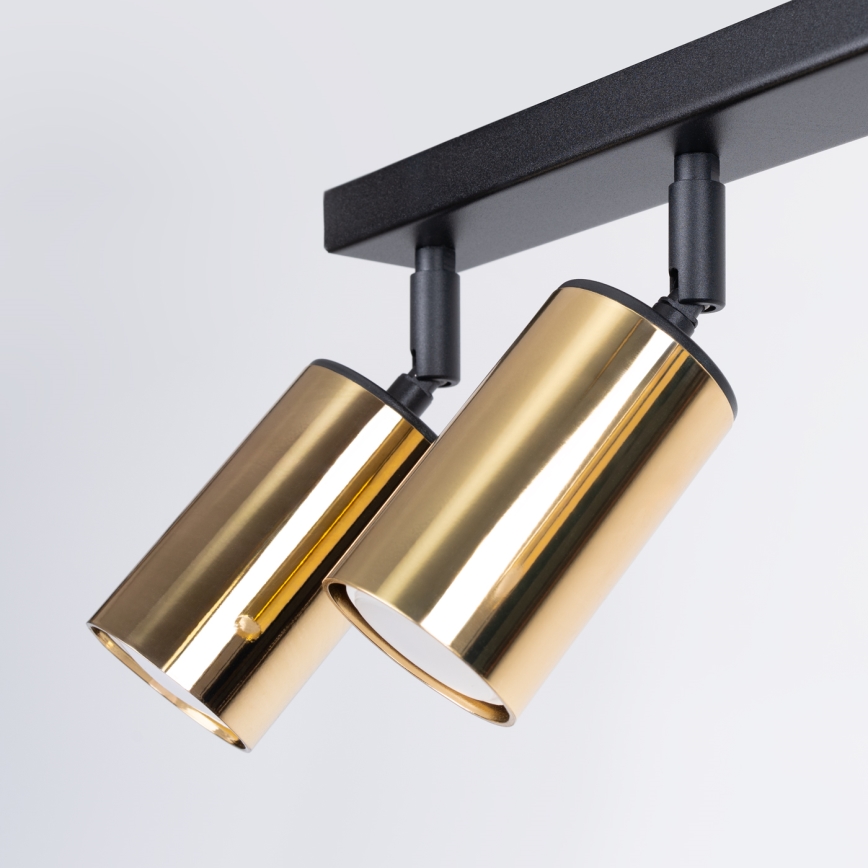 Φωτιστικό σποτ WINX 6xGU10/10W/230V μαύρο/χρυσαφί