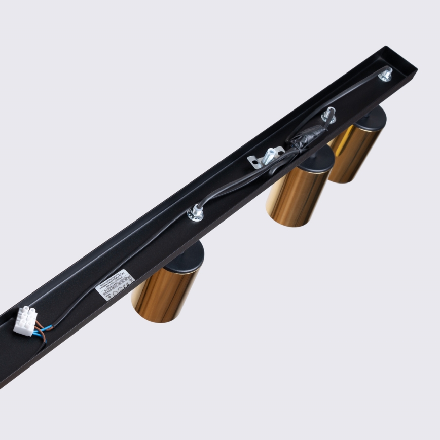 Φωτιστικό σποτ WINX 6xGU10/10W/230V μαύρο/χρυσαφί