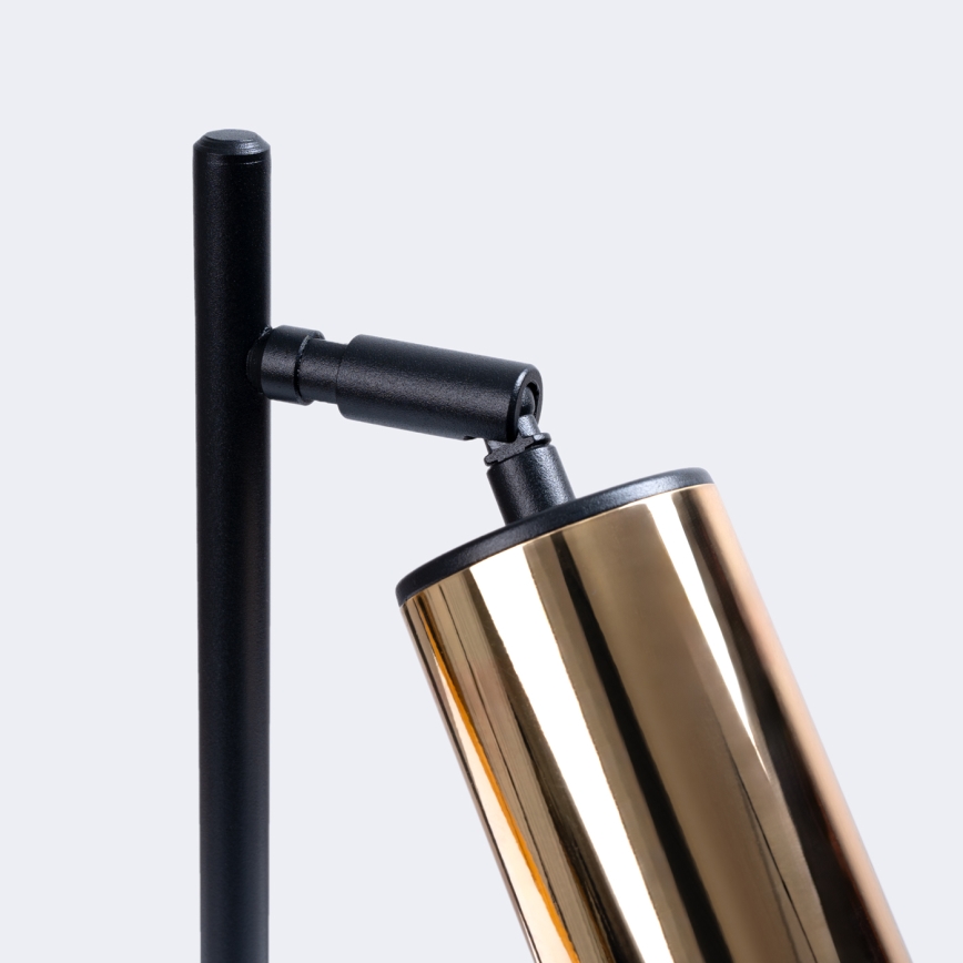 Eπιτραπέζια λάμπα WINX 1xGU10/10W/230V μαύρο/χρυσαφί