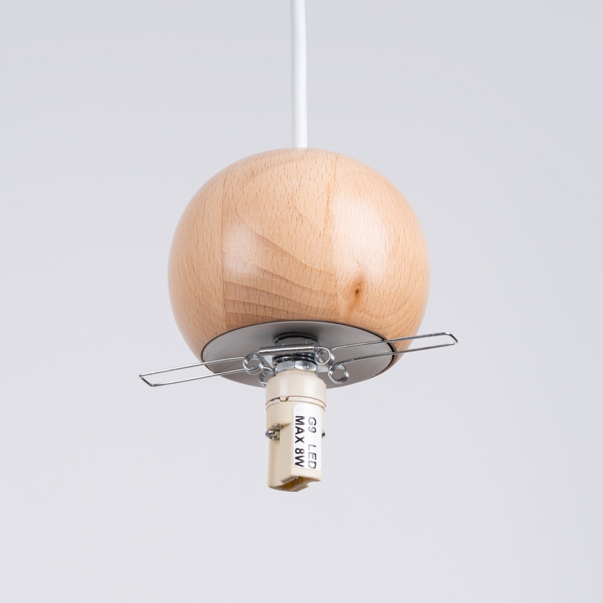 Κρεμαστό φωτιστικό οροφής PEKKA 1xG9/8W/230V λευκό