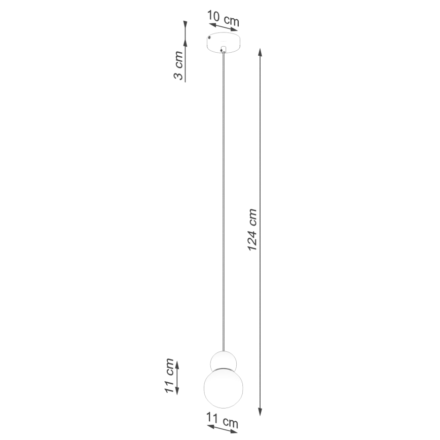 Κρεμαστό φωτιστικό οροφής PEKKA 1xG9/8W/230V λευκό
