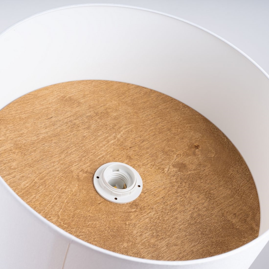 Φωτιστικό οροφής TELESTO 1xE27/15W/230V διάμετρος 35 cm λευκό/μπεζ