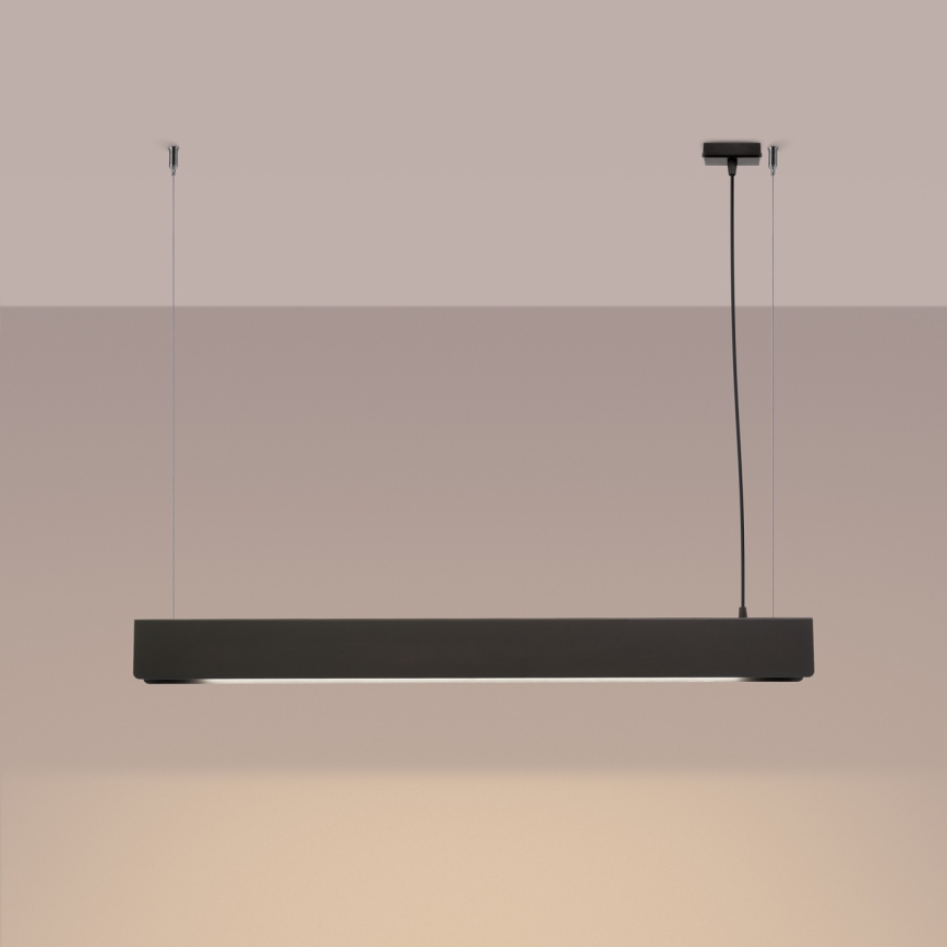  Κρεμαστό φωτιστικό οροφής LED SPARK 1xG13/8,5W/230V μαύρο