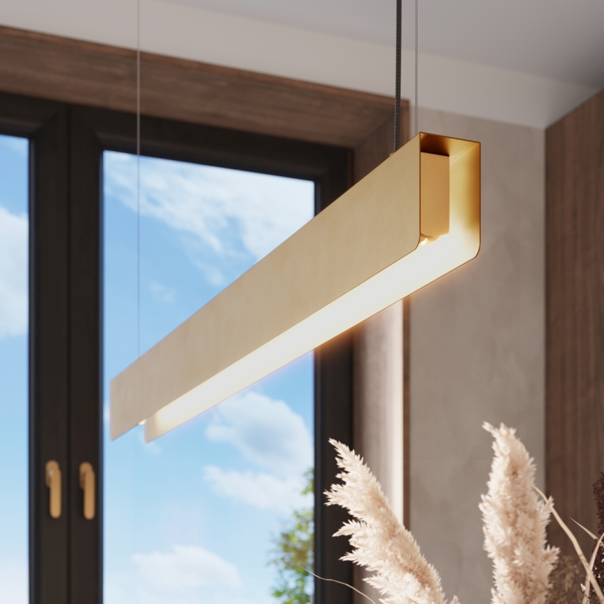  Κρεμαστό φωτιστικό οροφής LED SPARK 1xG13/8,5W/230V χρυσαφί