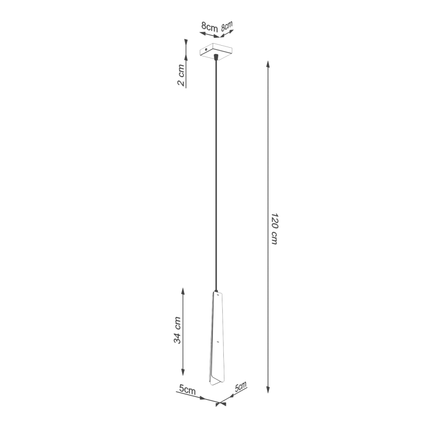 Κρεμαστό φωτιστικό οροφής PRYSM 1xG9/8W/230V λευκό