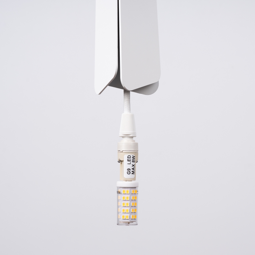 Κρεμαστό φωτιστικό οροφής PRYSM 3xG9/8W/230V λευκό
