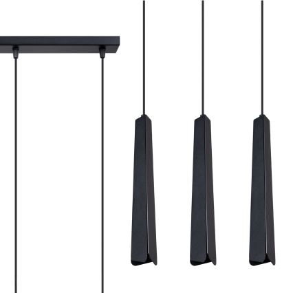 Κρεμαστό φωτιστικό οροφής PRYSM 3xG9/8W/230V μαύρο