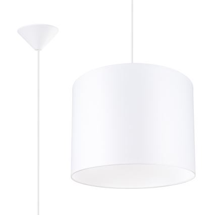 Κρεμαστό φωτιστικό οροφής NOVA 1xE27/15W/230V διάμετρος 30 cm λευκό